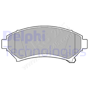 Brake Pad Set, disc brake DELPHI LP1609