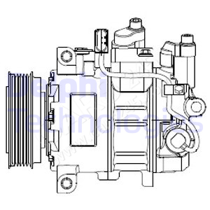 Compressor, air conditioning DELPHI CS20474