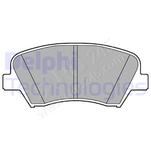 Brake Pad Set, disc brake DELPHI LP2293