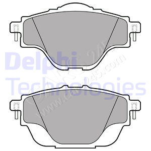 Brake Pad Set, disc brake DELPHI LP2509