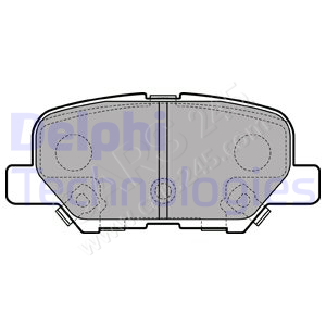Brake Pad Set, disc brake DELPHI LP2501