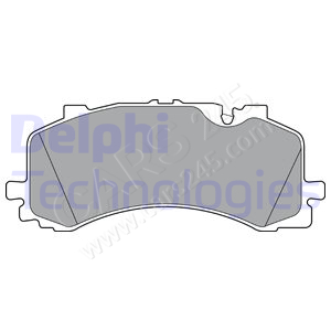 Brake Pad Set, disc brake DELPHI LP3307