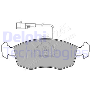Brake Pad Set, disc brake DELPHI LP1416