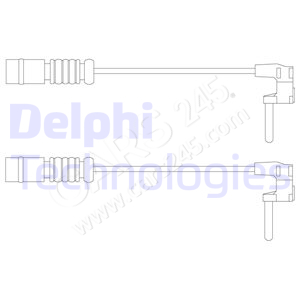 Warning Contact, brake pad wear DELPHI LZ0230