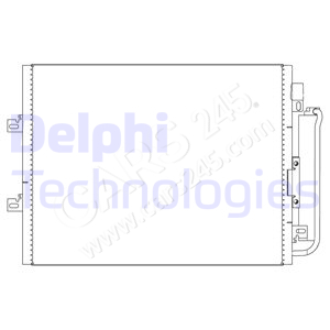Condenser, air conditioning DELPHI TSP0225592
