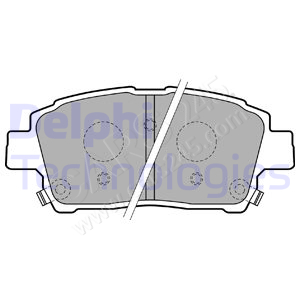 Brake Pad Set, disc brake DELPHI LP1742