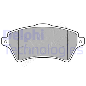Brake Pad Set, disc brake DELPHI LP1652