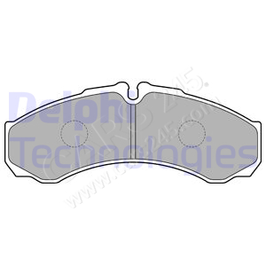 Brake Pad Set, disc brake DELPHI LP1802