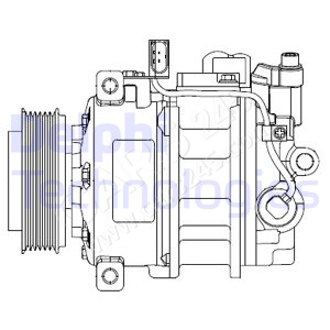 Compressor, air conditioning DELPHI CS20522
