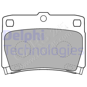 Brake Pad Set, disc brake DELPHI LP1546