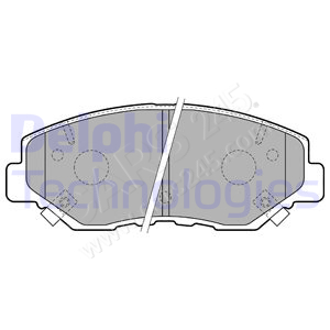 Brake Pad Set, disc brake DELPHI LP1806