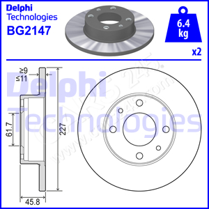 Brake Disc DELPHI BG2147