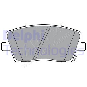 Brake Pad Set, disc brake DELPHI LP3390
