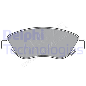 Brake Pad Set, disc brake DELPHI LP3360