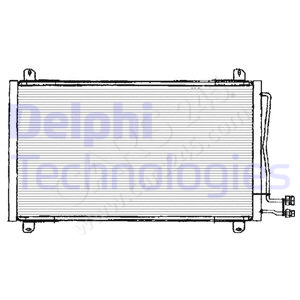Condenser, air conditioning DELPHI TSP0225125