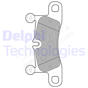 Brake Pad Set, disc brake DELPHI LP2233