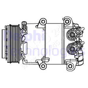 Compressor, air conditioning DELPHI CS20466