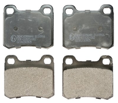 Brake Pad Set, disc brake DENCKERMANN B110916