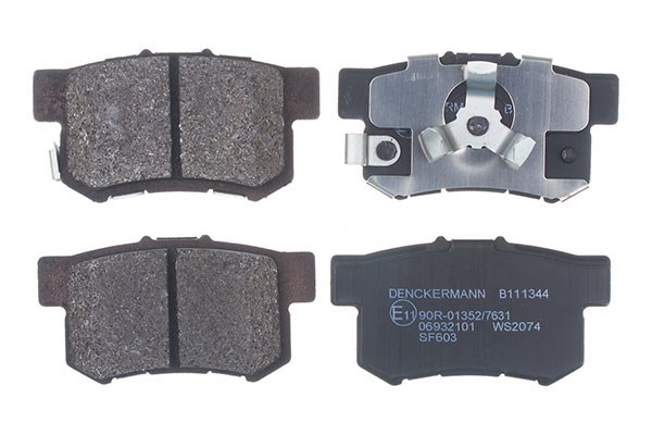 Brake Pad Set, disc brake DENCKERMANN B111344