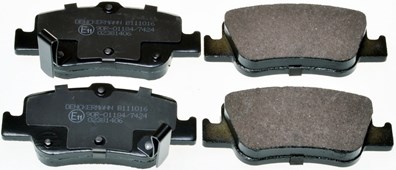 Brake Pad Set, disc brake DENCKERMANN B111016