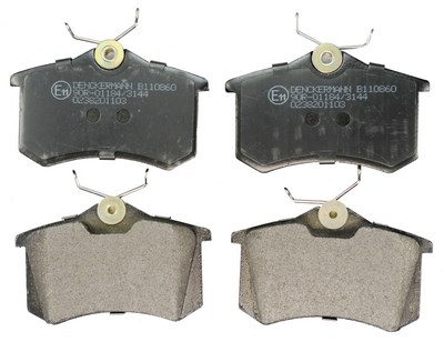 Brake Pad Set, disc brake DENCKERMANN B110860