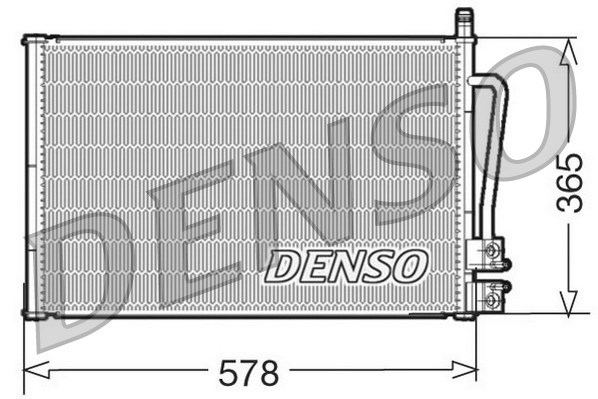 Condenser, air conditioning DENSO DCN10008