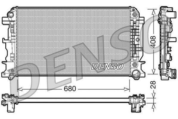 Radiator, engine cooling DENSO DRM17044