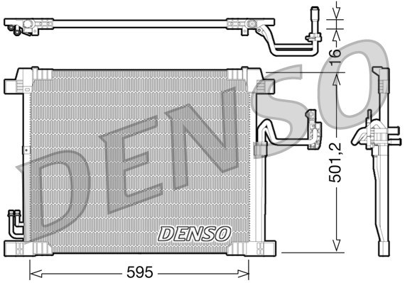 Condenser, air conditioning DENSO DCN46012