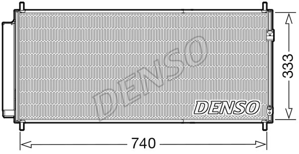 Condenser, air conditioning DENSO DCN40030