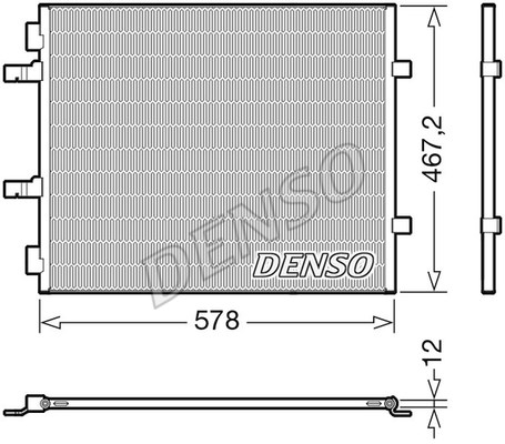Condenser, air conditioning DENSO DCN20042