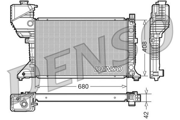 Radiator, engine cooling DENSO DRM17017