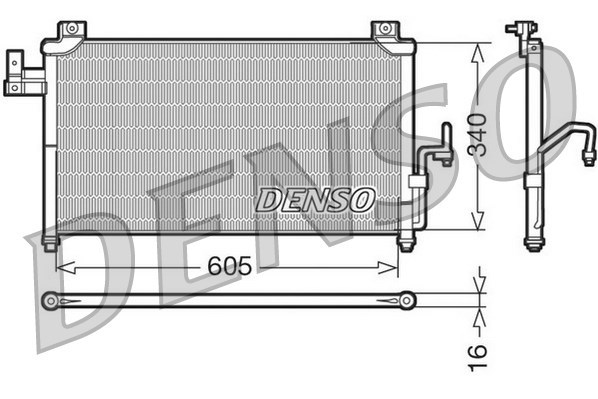 Condenser, air conditioning DENSO DCN44005