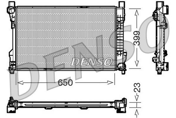 Radiator, engine cooling DENSO DRM17081