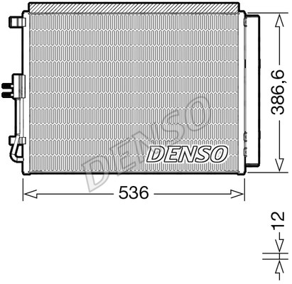 Condenser, air conditioning DENSO DCN43009