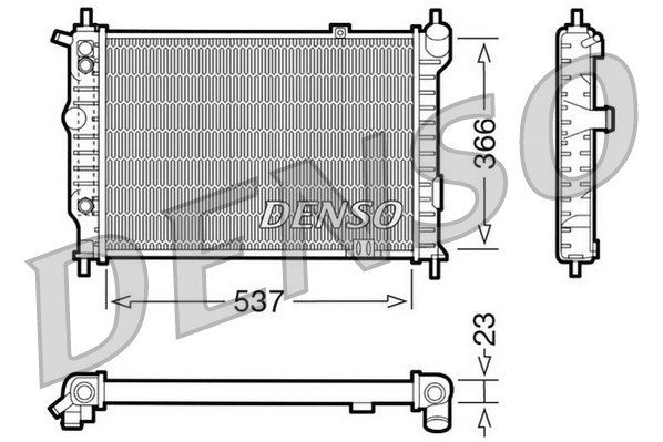 Radiator, engine cooling DENSO DRM20012
