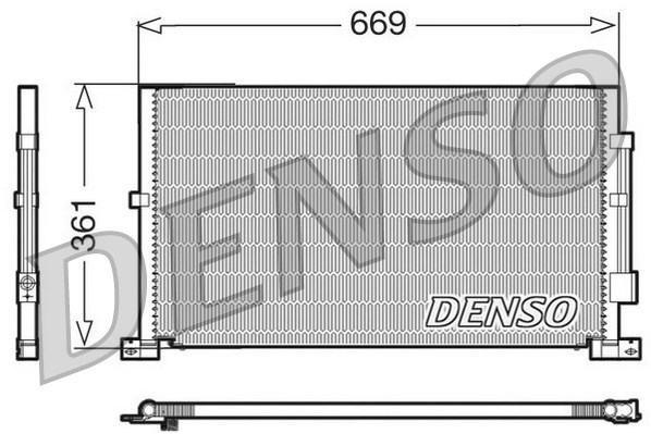 Condenser, air conditioning DENSO DCN10012