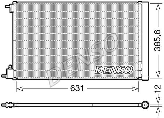 Condenser, air conditioning DENSO DCN20039