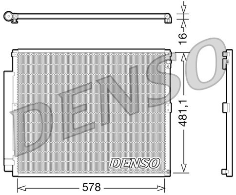 Condenser, air conditioning DENSO DCN50017
