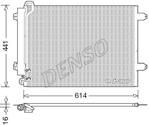 Condenser, air conditioning DENSO DCN32008