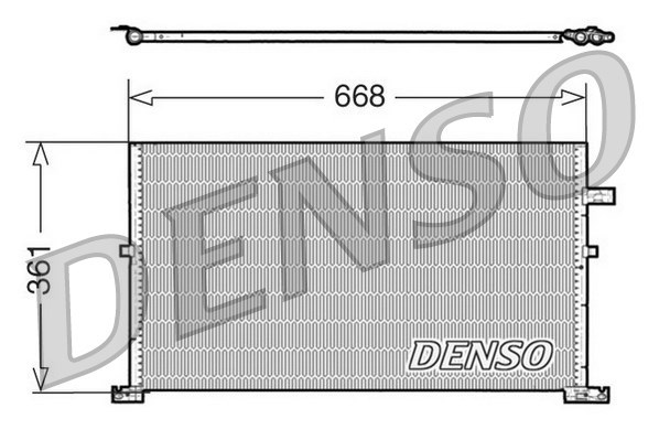 Condenser, air conditioning DENSO DCN10013