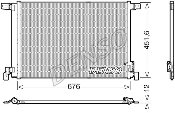Condenser, air conditioning DENSO DCN02008