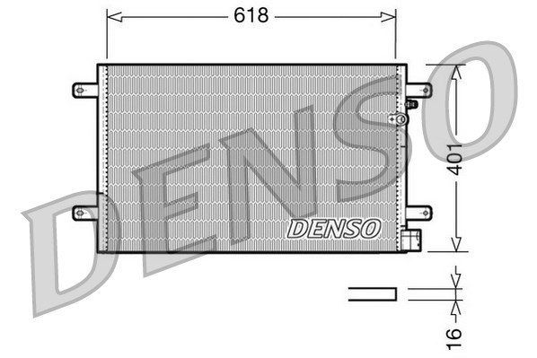 Condenser, air conditioning DENSO DCN02006