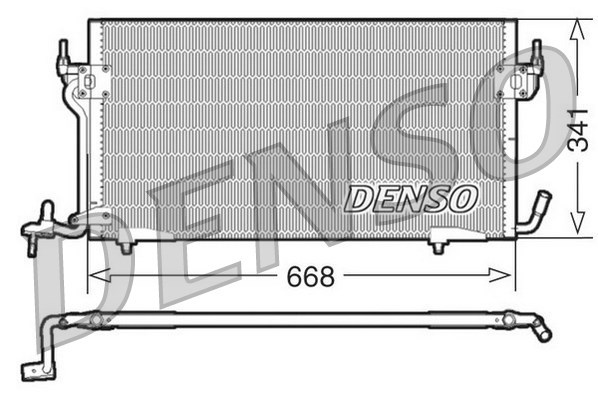 Condenser, air conditioning DENSO DCN21011