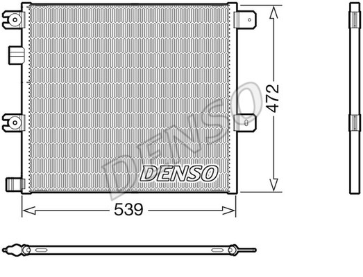 Condenser, air conditioning DENSO DCN99077