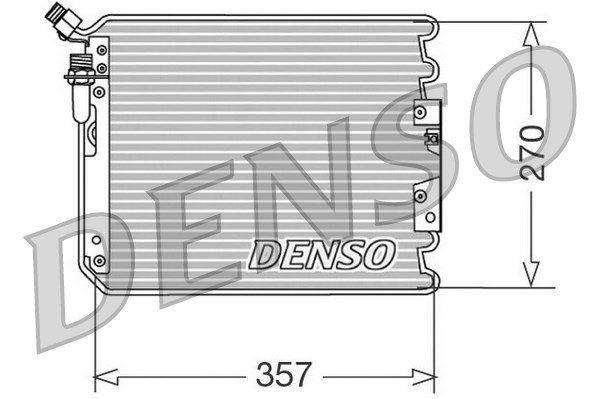 Condenser, air conditioning DENSO DCN28001