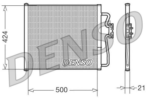 Condenser, air conditioning DENSO DCN05007