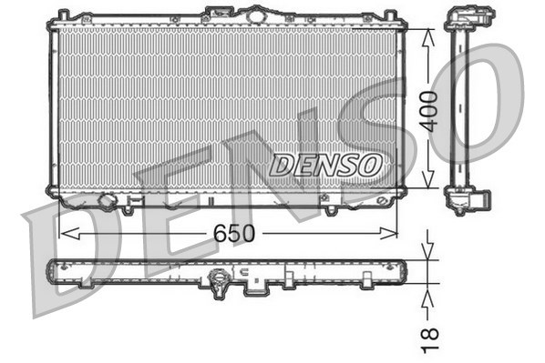 Radiator, engine cooling DENSO DRM45010