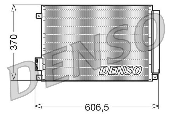 Condenser, air conditioning DENSO DCN09045