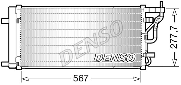 Condenser, air conditioning DENSO DCN41024