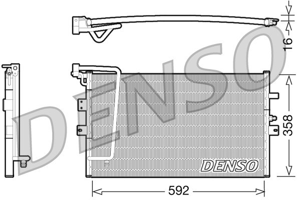 Condenser, air conditioning DENSO DCN25002